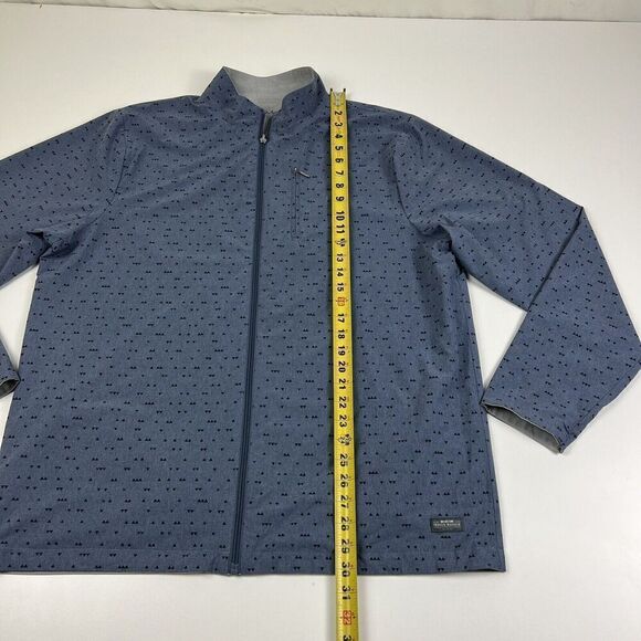 Travis Mathew Reversible Jacket Mens Gray Blue Long Sleeve Golf Windbreaker‎ 2XL - Picture 2 of 12